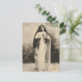 Vintage ätherische Goddess Postcard Postkarte (Stehend Vorderseite)