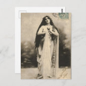 Vintage ätherische Goddess Postcard Postkarte (Vorne/Hinten)