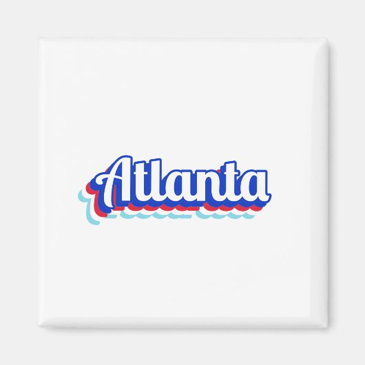 Vintage Atlanta Magnet (Vorne)