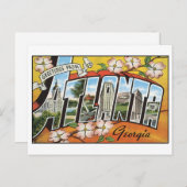 Vintage Atlanta-Postkarte Postkarte (Vorne/Hinten)