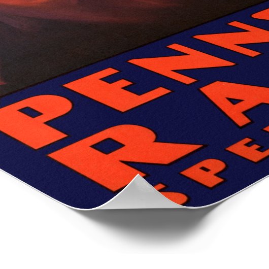 Vintage Atlantikbahn Poster (Ecke)