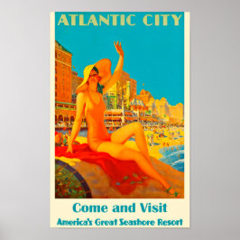 Vintage Atlantikstadt Poster