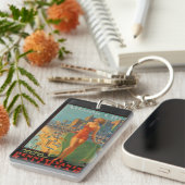 Vintage atlantische Stadt Schlüsselanhänger (Vorderseite rechts)