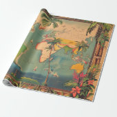Vintage-Atlas-Geschenkpapier Geschenkpapier (Ungerollt)