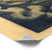 Vintage Atlas-Karte drucken Poster (Ecke)