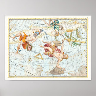 Vintage Atlaskonstellationen Poster