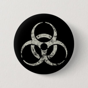 Vintage Atom Symbol Button