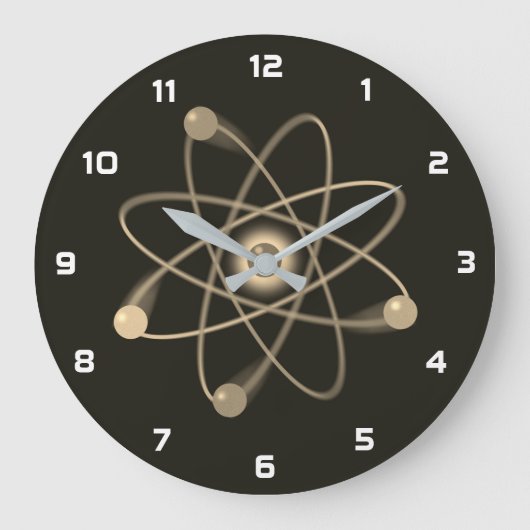 Vintage Atomforschung Große Wanduhr (Vorderseite)