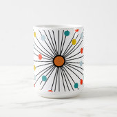 Vintage Atomic Dot Retro Kaffeetasse (Mittel)