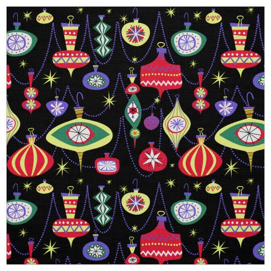 Vintage AtomWeihnachtsschmuck aus dem Mittelalter Stoff (Muster)