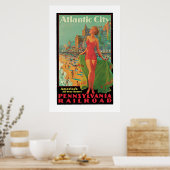 Vintage Attika City Travel Ad Poster (Küche)