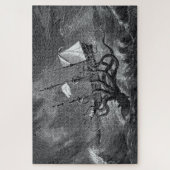 Vintage Ätzung von Kraken-Angriffsschiffen Puzzle (Vertikal)