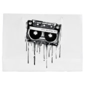 Vintage Audiokassette Große Geschenktüte (Rückseite)