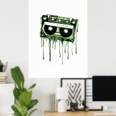 Vintage Audiokassette Poster (Heimbüro)