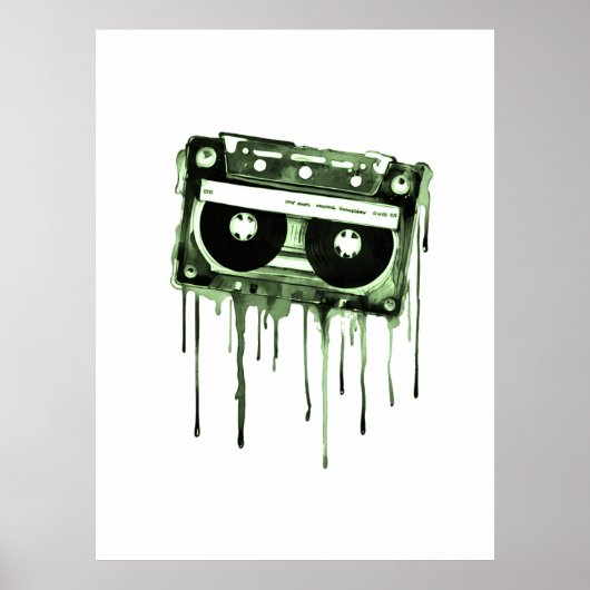 Vintage Audiokassette Poster (Vorne)