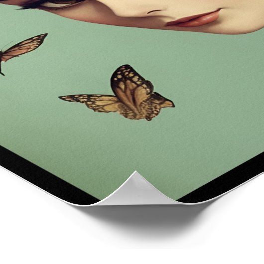 vintage audrey collage deco 2 poster (Ecke)