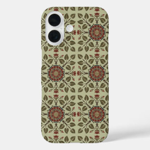 Vintage Audsley Tudor-Rose im viktorianischen Must iPhone 16 Hülle