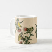 Vintage Audubon American Goldfinch Bird Malerei Kaffeetasse (Vorderseite Links)