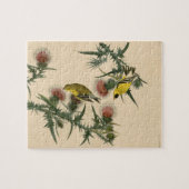 Vintage Audubon American Goldfinch Bird Malerei Puzzle (Horizontal)