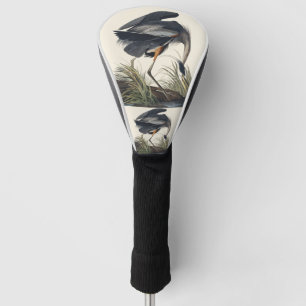 Vintage-Audubon-Großer-Reiher-Vogel-Natur-Kunst Golf Headcover