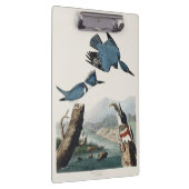 Vintage Audubon Gürtel-Eisvogel-Vogelkunst Klemmbrett (Rechts)