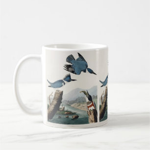 Vintage-Audubon-Gürtel-Kis पक्षी-Kunst Kaffeetasse