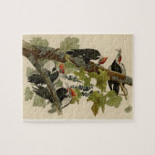 Vintage Audubon-Pileated-Woopecker-Vogelmalerei Puzzle (Horizontal)