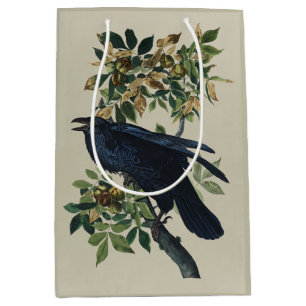 Vintage Audubon Rabe Vogel Natur Kunst Mittlere Geschenktüte