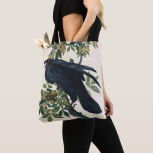 Vintage-Audubon-Raben-Vogel-Naturkunst Tasche