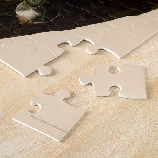 Vintage Audubon-Rotkopfspecht Puzzle (Seite)