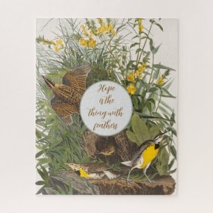 Vintage-Audubon-Wiesenlerchen-Druck Puzzle
