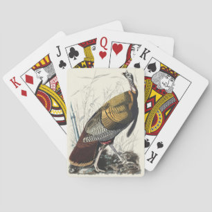 Vintage-Audubon-Wild-Turkey-Dankeschön-Dekor-Kunst Spielkarten