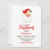 Vintage Aufführung des Weihnachtsmanns Einladung (Vorderseite)