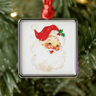 Vintage Aufführung des Weihnachtsmanns Ornament Aus Metall