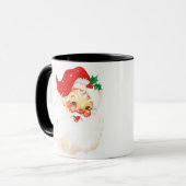Vintage Aufführung des Weihnachtsmanns Tasse (Vorderseite Links)