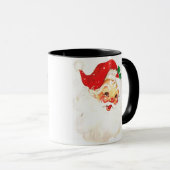 Vintage Aufführung des Weihnachtsmanns Tasse (VorderseiteRechts)