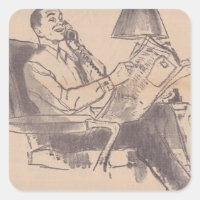 Vintage Aufkleber für den Vater der Zeitung
