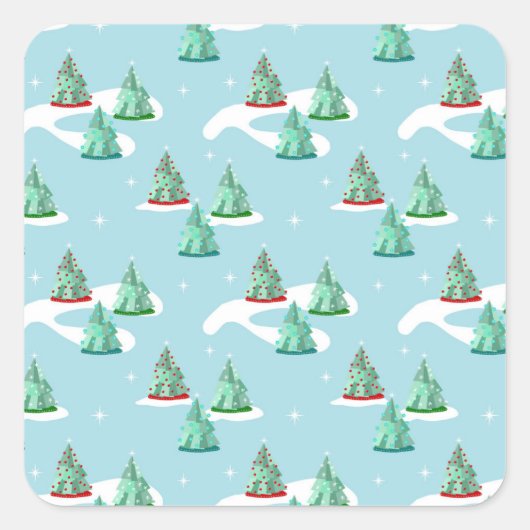 Vintage Aufkleber für Pinienbäume (Vorderseite)