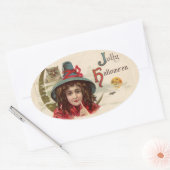 Vintage Aufkleber für Rotzunge und Eule (Umschlag)