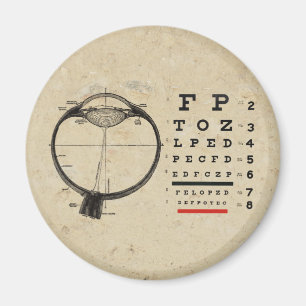 Vintage Augenarzt Magnet
