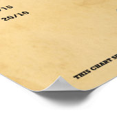 Vintage Augendiagrammillustration Poster (Ecke)