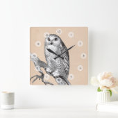 Vintage Augenuhr Quadratische Wanduhr (Zuhause)