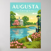 Vintage Augusta Georgia Poster (Vorne)