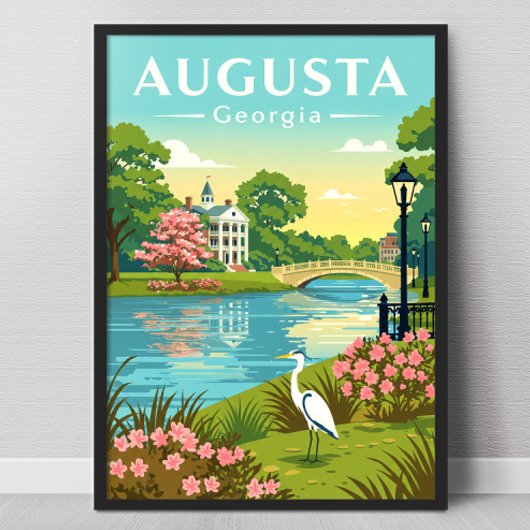 Vintage Augusta Georgia Poster