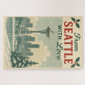 Vintage aus Seattle mit Liebe Puzzle (Horizontal)
