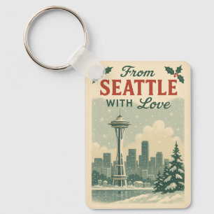 Vintage aus Seattle mit Liebe Schlüsselanhänger