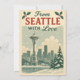 Vintage aus Seattle mit Liebe Weihnachten