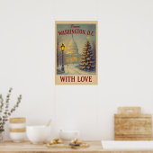 Vintage aus Washington, DC mit Liebe Weihnachten Poster (Küche)