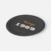 Vintage Ausgabe 1969, limitiert Pappteller (Schrägansicht)