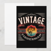 VINTAGE AUSGABE VON FISCHERANEN EINLADUNG (Vorne/Hinten)